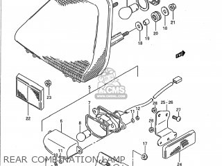 REAR COMBINATION LAMP - GSX750F KATANA 1995 (S) USA (E03)
