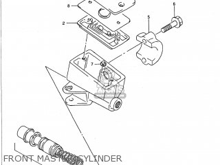 FRONT MASTER CYLINDER - GSX750F KATANA 1996 (T) USA (E03)