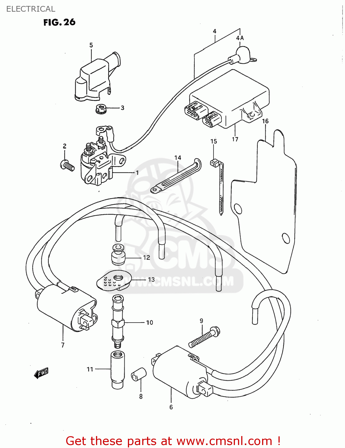 ELECTRICAL GSX750F KATANA 1997 (V) USA (E03)