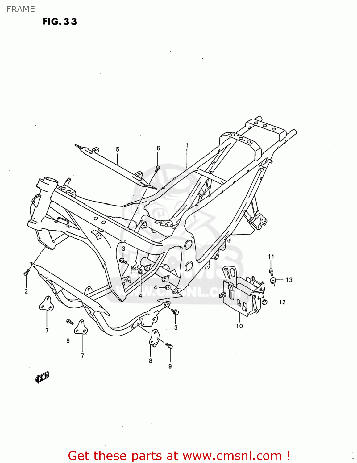 FRAME GSX750F KATANA 1997 (V) USA (E03)
