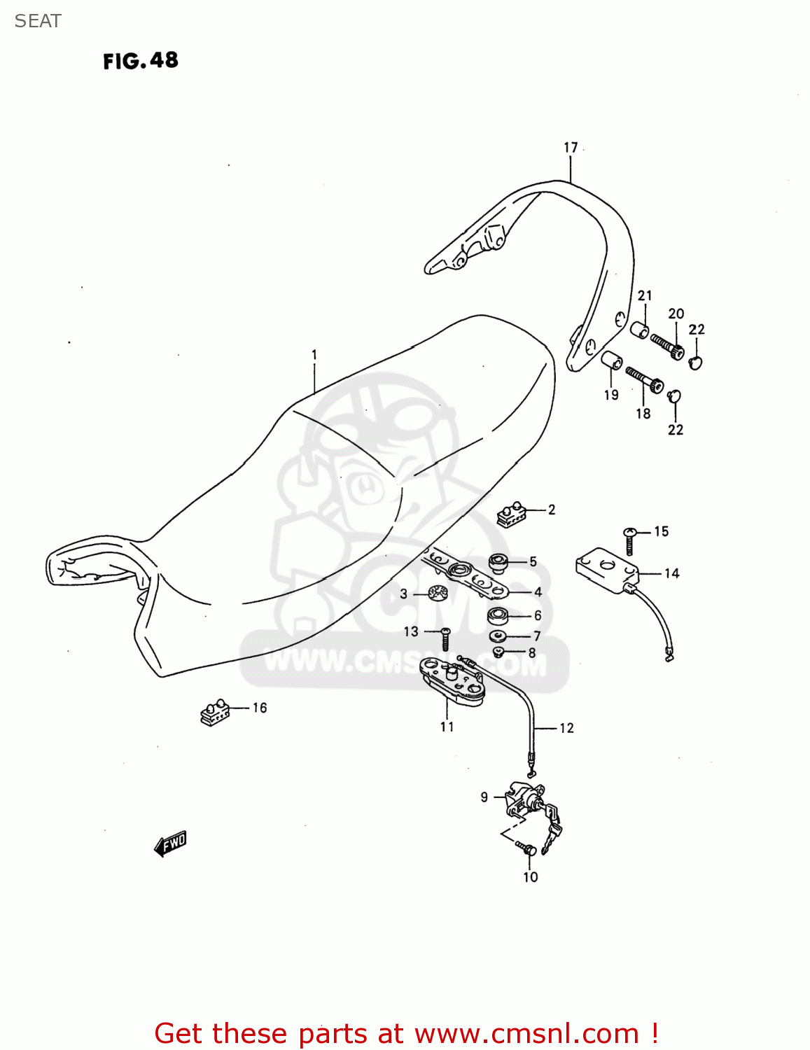 SEAT GSX750F KATANA 1997 (V) USA (E03)