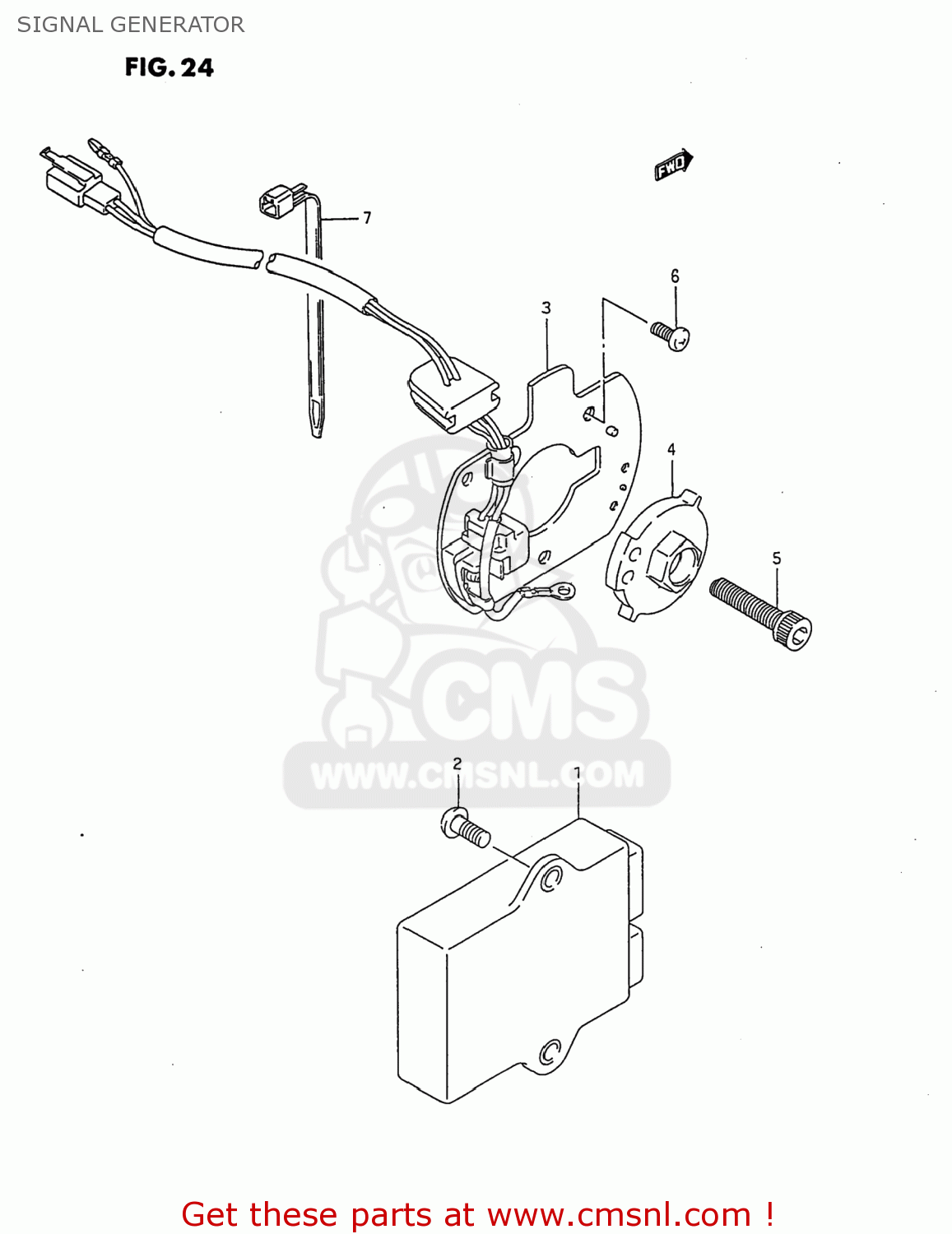 SIGNAL GENERATOR GSX750F KATANA 1997 (V) USA (E03)