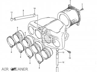 AIR CLEANER - GSX750F KATANA 1997 (V) USA (E03)