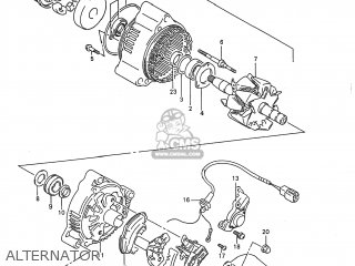ALTERNATOR - GSX750F KATANA 1997 (V) USA (E03)