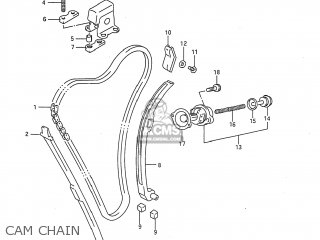 CAM CHAIN - GSX750F KATANA 1997 (V) USA (E03)