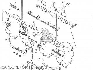 CARBURETOR FITTINGS - GSX750F KATANA 1997 (V) USA (E03)