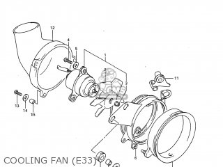 COOLING FAN (E33) - GSX750F KATANA 1997 (V) USA (E03)