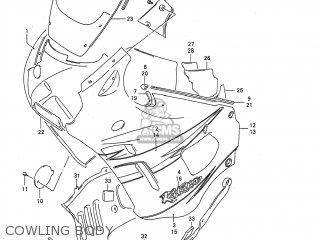 COWLING BODY - GSX750F KATANA 1997 (V) USA (E03)