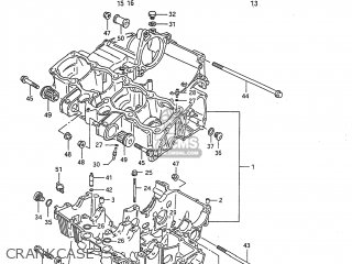 CRANKCASE - GSX750F KATANA 1997 (V) USA (E03)