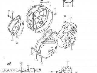 CRANKCASE COVER - GSX750F KATANA 1997 (V) USA (E03)