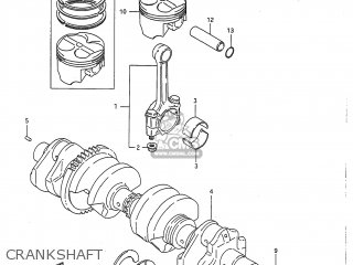 CRANKSHAFT - GSX750F KATANA 1997 (V) USA (E03)