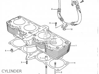 CYLINDER - GSX750F KATANA 1997 (V) USA (E03)