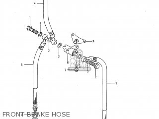 FRONT BRAKE HOSE - GSX750F KATANA 1997 (V) USA (E03)