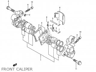 FRONT CALIPER - GSX750F KATANA 1997 (V) USA (E03)