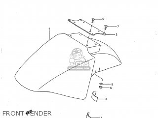 FRONT FENDER - GSX750F KATANA 1997 (V) USA (E03)