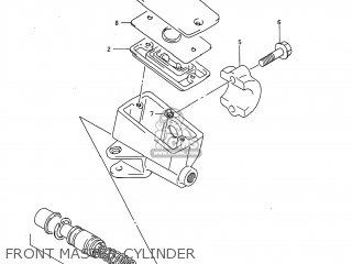 FRONT MASTER CYLINDER - GSX750F KATANA 1997 (V) USA (E03)