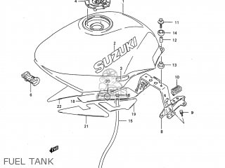 FUEL TANK - GSX750F KATANA 1997 (V) USA (E03)
