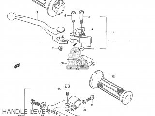 HANDLE LEVER - GSX750F KATANA 1997 (V) USA (E03)