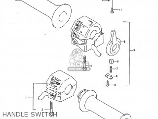 HANDLE SWITCH - GSX750F KATANA 1997 (V) USA (E03)