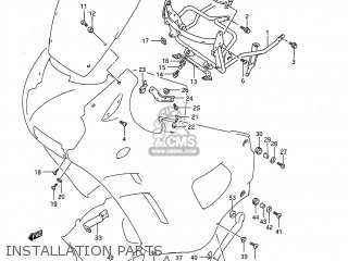 INSTALLATION PARTS - GSX750F KATANA 1997 (V) USA (E03)