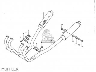 MUFFLER - GSX750F KATANA 1997 (V) USA (E03)