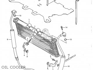 OIL COOLER - GSX750F KATANA 1997 (V) USA (E03)