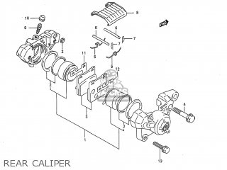REAR CALIPER - GSX750F KATANA 1997 (V) USA (E03)