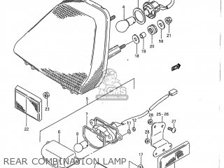 REAR COMBINATION LAMP - GSX750F KATANA 1997 (V) USA (E03)