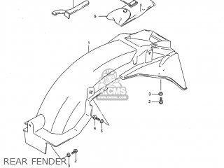 REAR FENDER - GSX750F KATANA 1997 (V) USA (E03)