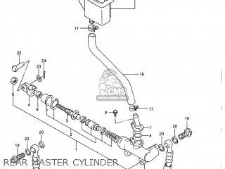 REAR MASTER CYLINDER - GSX750F KATANA 1997 (V) USA (E03)