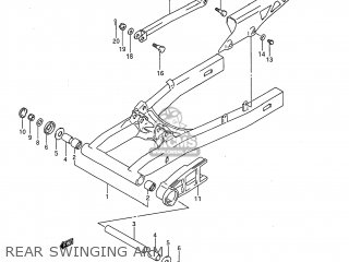 REAR SWINGING ARM - GSX750F KATANA 1997 (V) USA (E03)