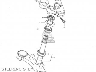 STEERING STEM - GSX750F KATANA 1997 (V) USA (E03)