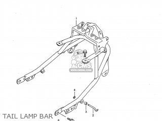 TAIL LAMP BAR - GSX750F KATANA 1997 (V) USA (E03)