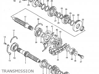 TRANSMISSION - GSX750F KATANA 1997 (V) USA (E03)