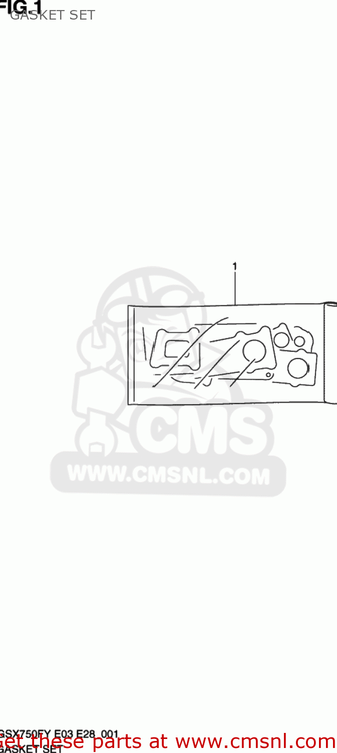 GASKET SET GSX750F KATANA 1998 (W) USA (E03)