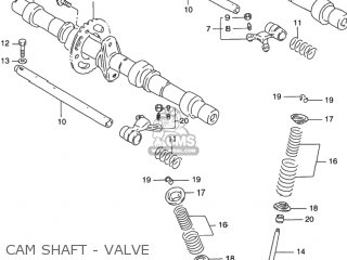 CAM SHAFT - VALVE - GSX750F KATANA 1998 (W) USA (E03)