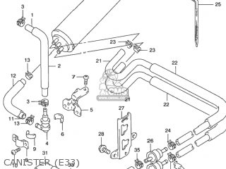 CANISTER (E33) - GSX750F KATANA 1998 (W) USA (E03)