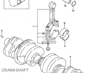 CRANKSHAFT - GSX750F KATANA 1998 (W) USA (E03)