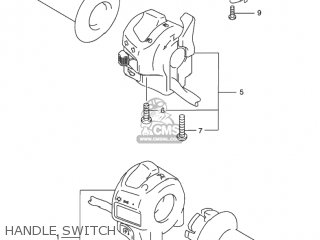 HANDLE SWITCH - GSX750F KATANA 1998 (W) USA (E03)