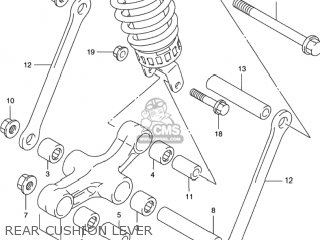 REAR CUSHION LEVER - GSX750F KATANA 1998 (W) USA (E03)