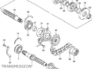 TRANSMISSION - GSX750F KATANA 1998 (W) USA (E03)