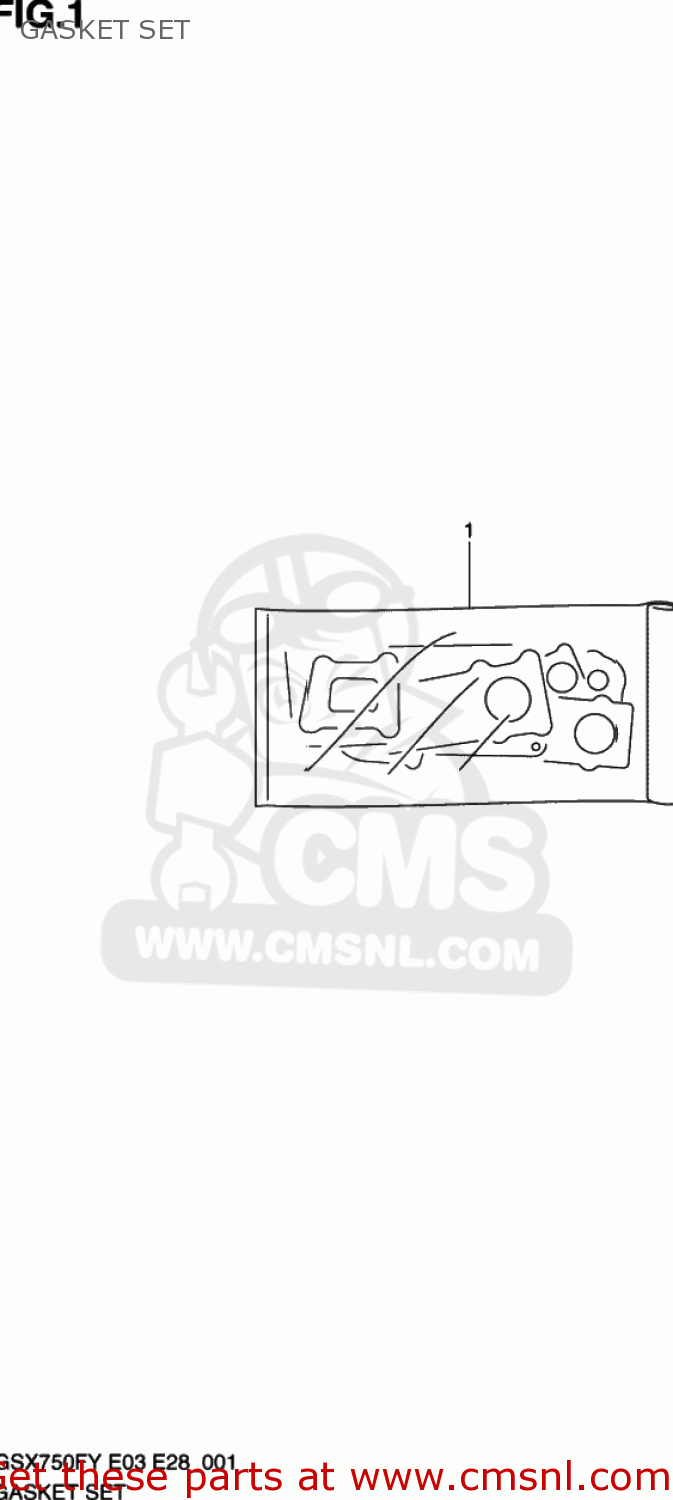 GASKET SET GSX750F KATANA 2000 (Y) USA (E03)
