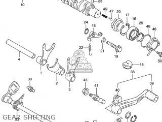 GEAR SHIFTING - GSX750F KATANA 2000 (Y) USA (E03)