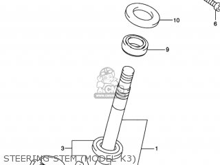 STEERING STEM (MODEL K3) - GSX750F KATANA 2000 (Y) USA (E03)