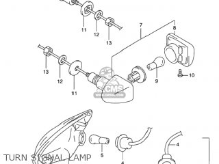 TURN SIGNAL LAMP - GSX750F KATANA 2000 (Y) USA (E03)