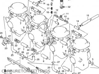 CARBURETOR FITTINGS - GSX750F KATANA 2001 (K1) USA (E03)