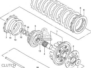 CLUTCH - GSX750F KATANA 2001 (K1) USA (E03)