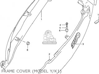 FRAME COVER (MODEL Y/K1) - GSX750F KATANA 2001 (K1) USA (E03)