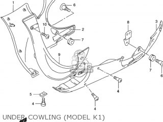 UNDER COWLING (MODEL K1) - GSX750F KATANA 2001 (K1) USA (E03)