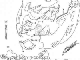 COWLING BODY (MODEL K2) - GSX750F KATANA 2002 (K2) USA (E03)